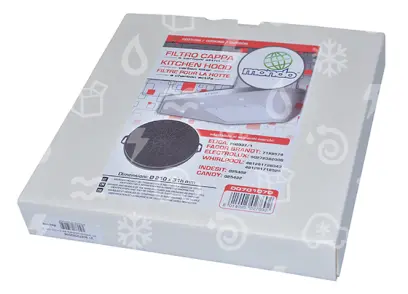 filtr uhlíkový odsavače par d = 210 mm, ELECTROLUX, INDESIT, WHIRL